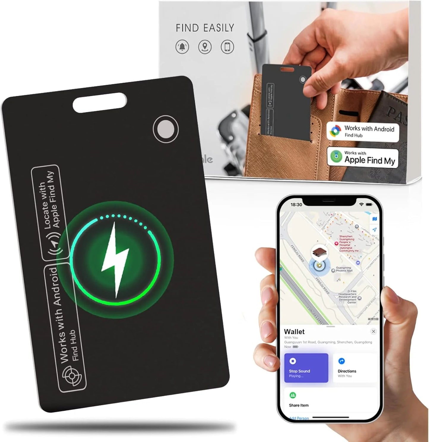 Wallet tracker card